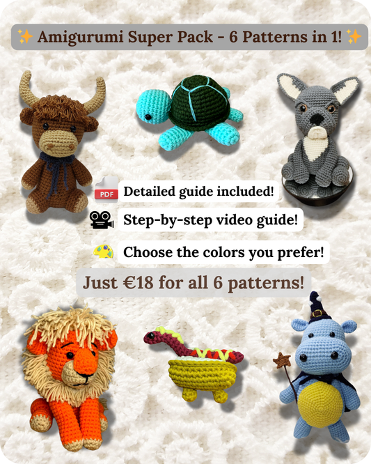 Amigurumi Super Pack - 6 Patterns in 1!
